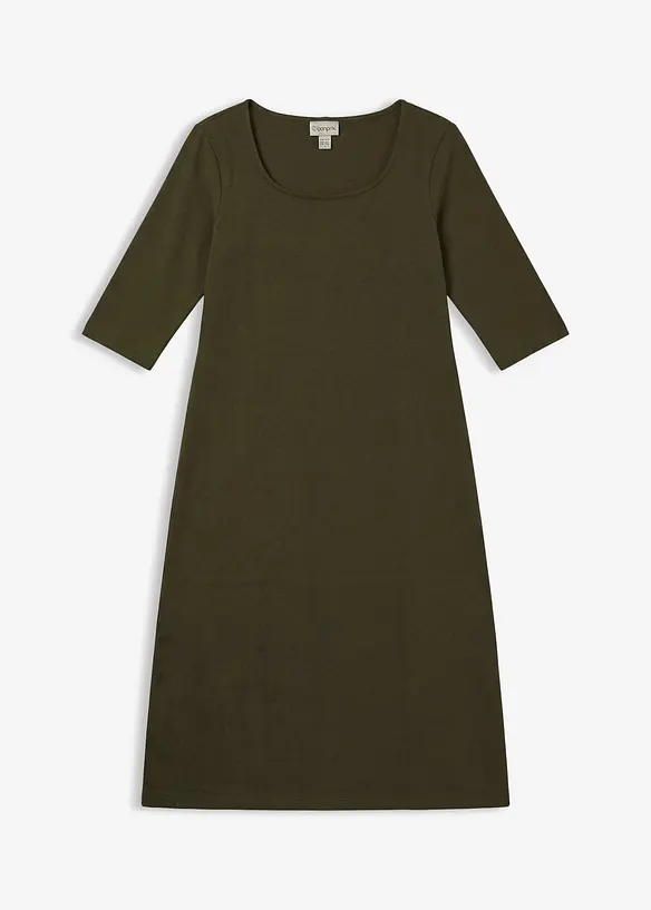 Jerseykl&auml;nning av ekologisk bomull, bonprix