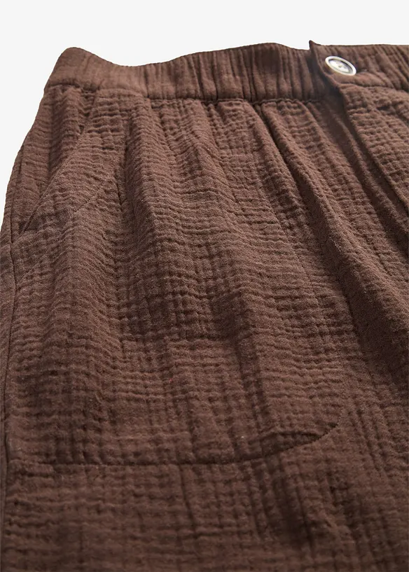Culottebyxa i muslin av bomull, bonprix