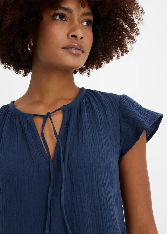 Kl&auml;nning av mjuk muslin, bonprix