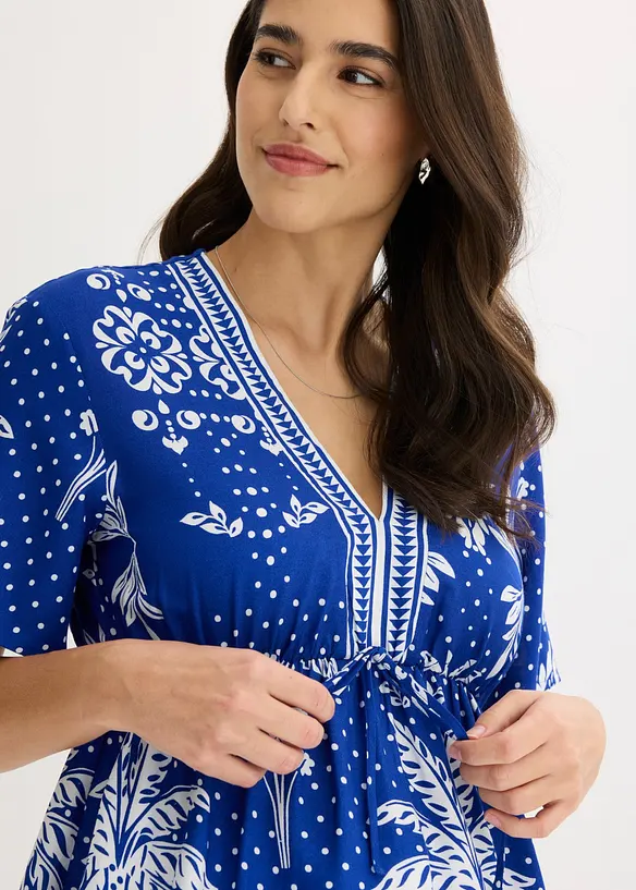 Blus av viskos med mjukt fall, bonprix