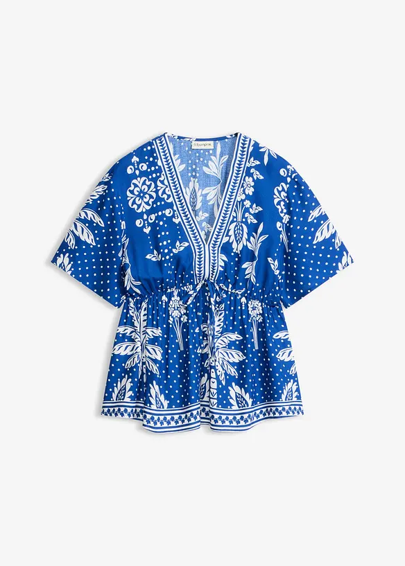 Blus av viskos med mjukt fall, bonprix