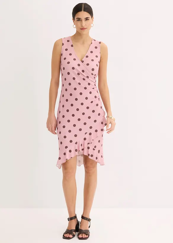 Jerseykl&auml;nning med djup ringning, bonprix