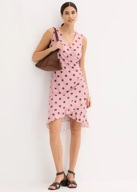 Jerseykl&auml;nning med djup ringning, bonprix