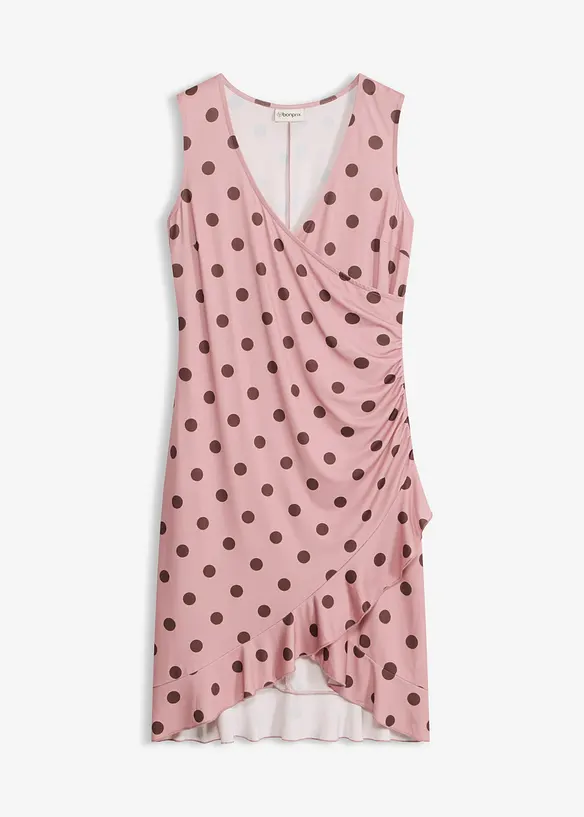 Jerseykl&auml;nning med djup ringning, bonprix