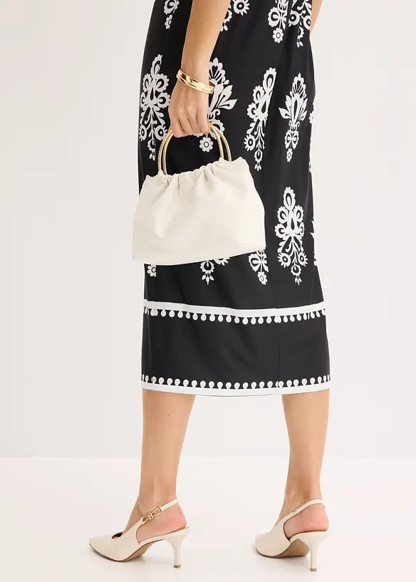 Jerseykl&auml;nning med djup ringning, bonprix