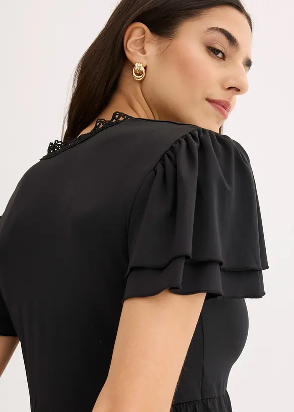 Topp med spets, bonprix