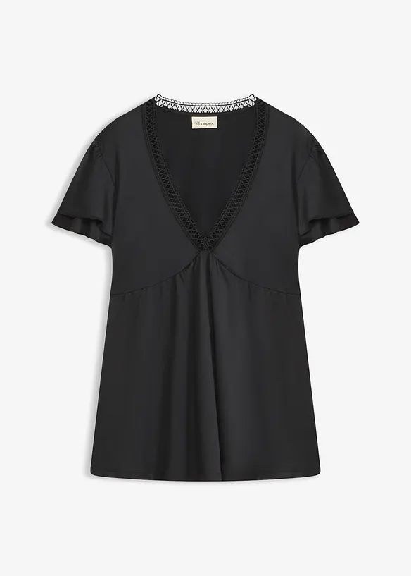 Topp med spets, bonprix