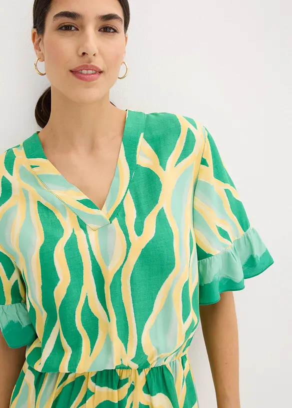 Chiffongkl&auml;nning i viskos med rysch, bonprix