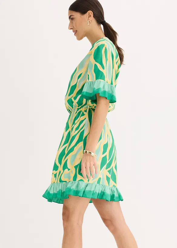 Chiffongkl&auml;nning i viskos med rysch, bonprix