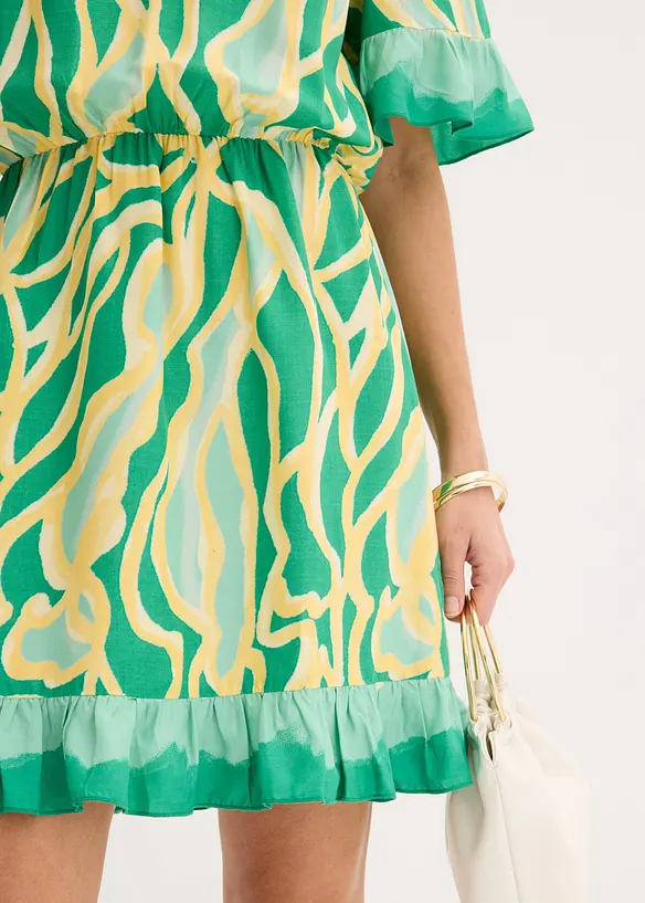 Chiffongkl&auml;nning i viskos med rysch, bonprix