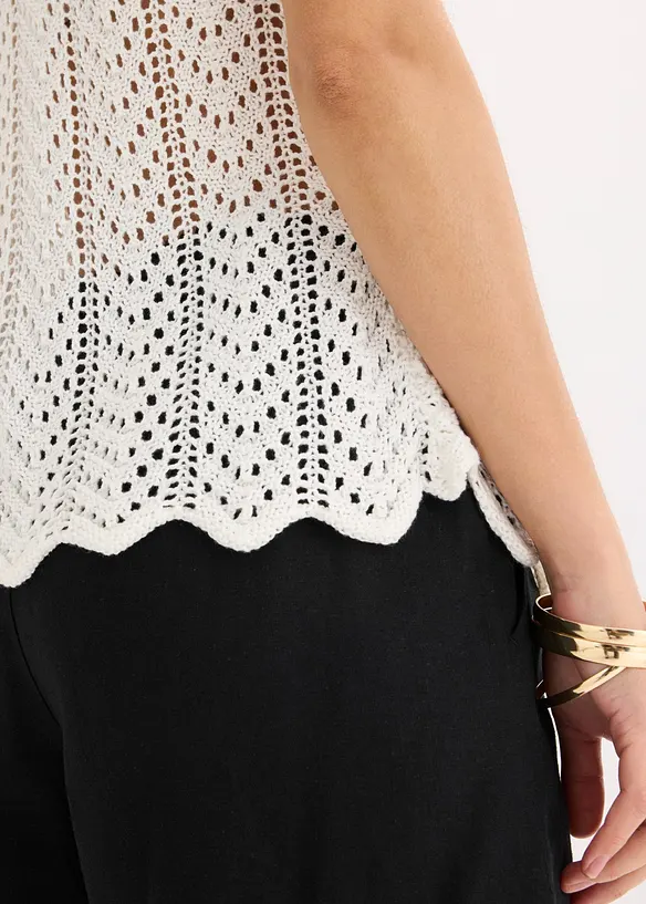 Stickat linne, bonprix