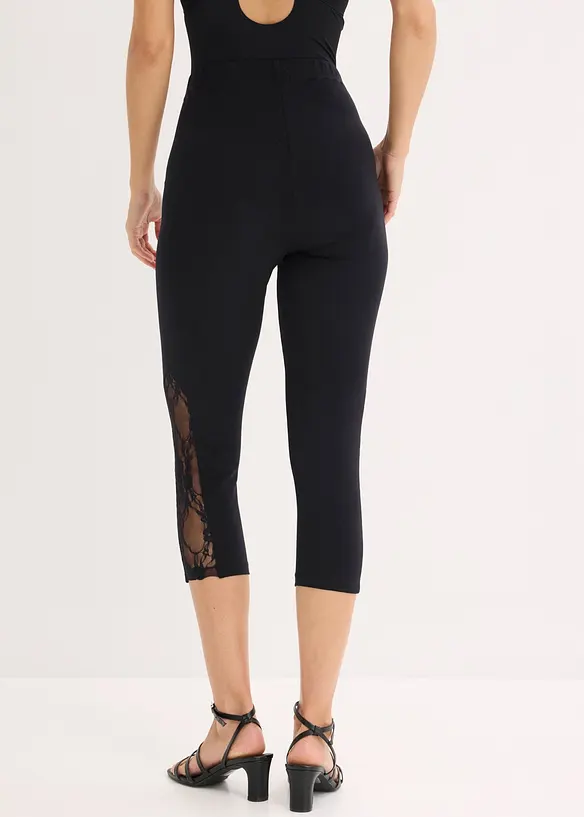 Caprileggings med spets, bonprix