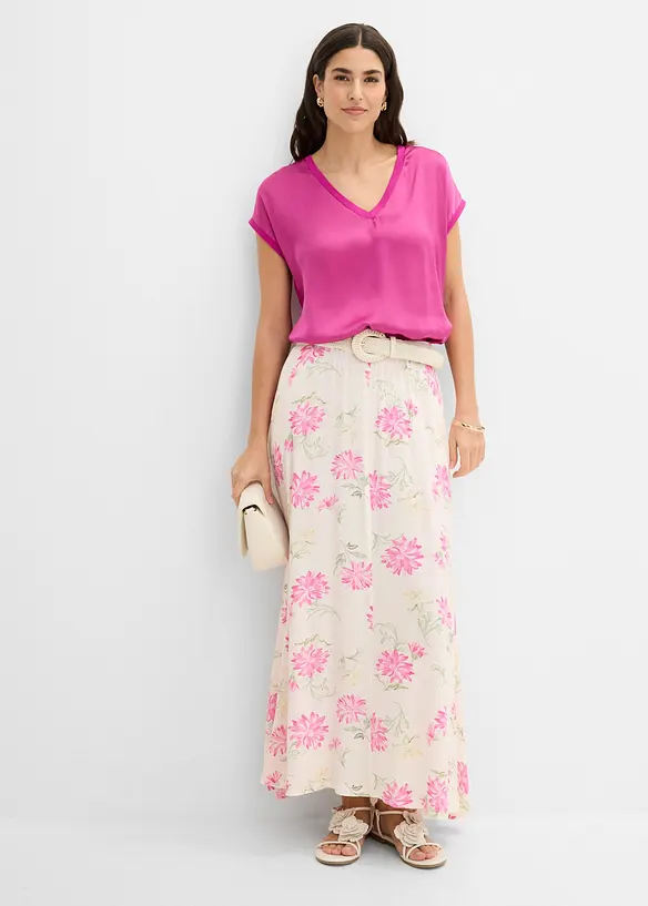 Maxikjol av viskos, bonprix