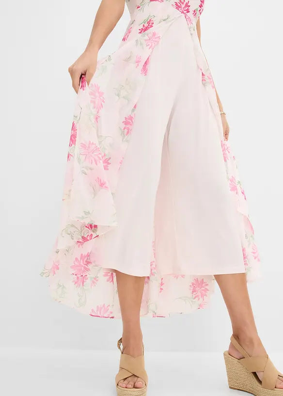 Jumpsuit med V-ringning, bonprix