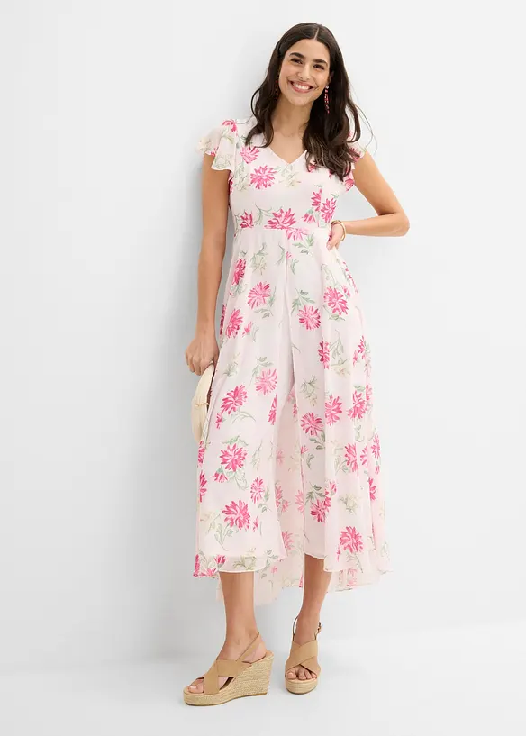 Jumpsuit med V-ringning, bonprix