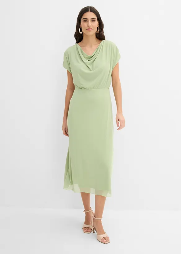 Jerseykl&auml;nning av mjuk mesh, bonprix