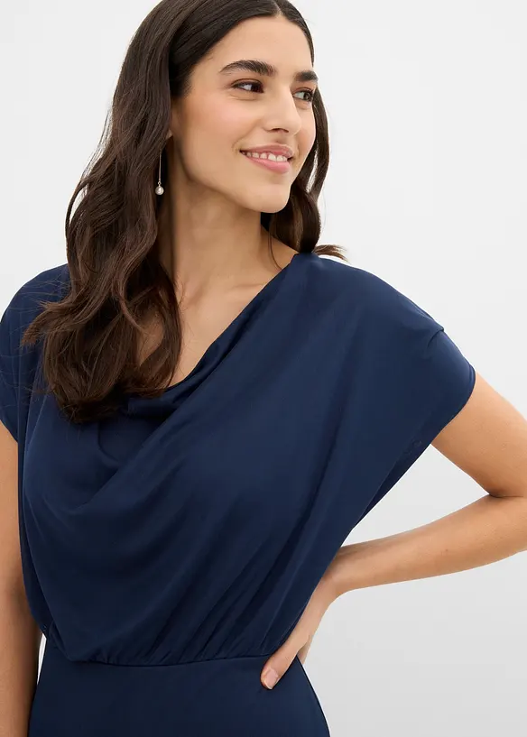 Jerseykl&auml;nning av mjuk mesh, bonprix
