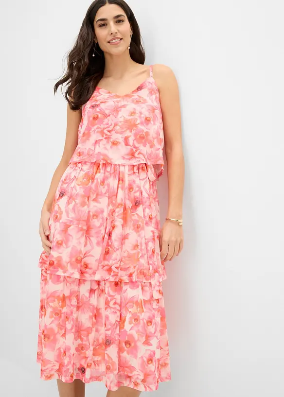 Midikl&auml;nning av mjuk mesh, bonprix