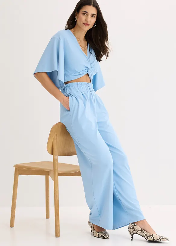 Jerseybyxa med h&ouml;g midja, bonprix