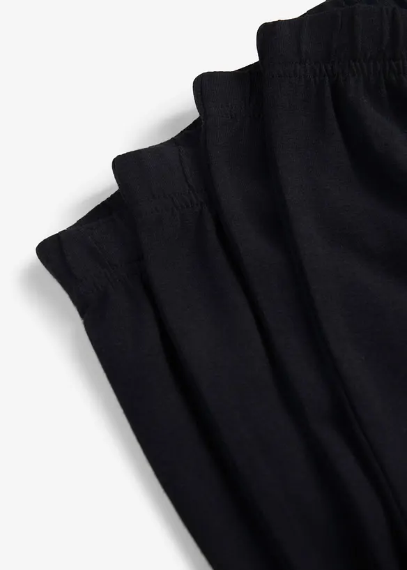 Cykelbyxa i elastisk materialmix med ekologisk bomull (4-pack), bonprix