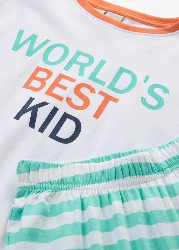 Pyjamas med shorts, av bomull, 2 delar, bonprix