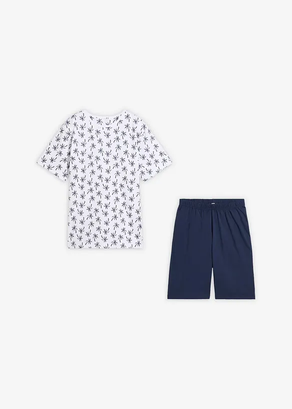 Pyjamas med shorts, av bomull, 2 delar, bonprix