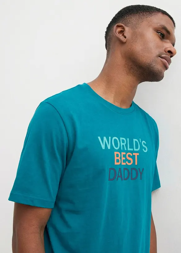 Pyjamas med shorts, av bomull, 2 delar, bonprix