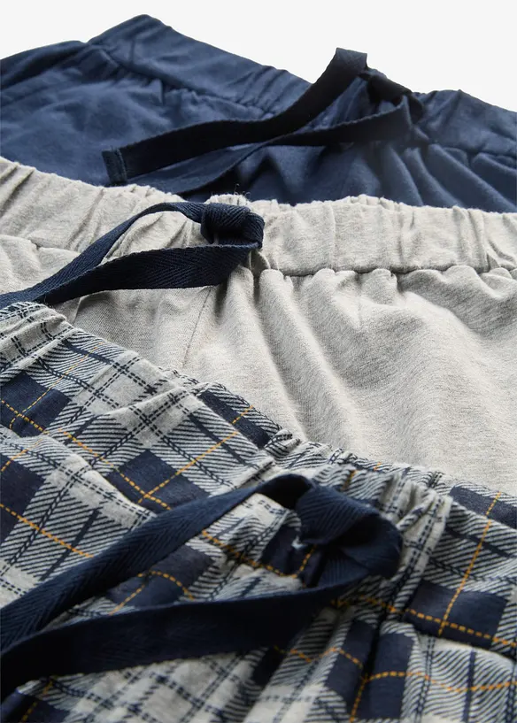 Kort pyjamasbyxa (3-pack), bonprix