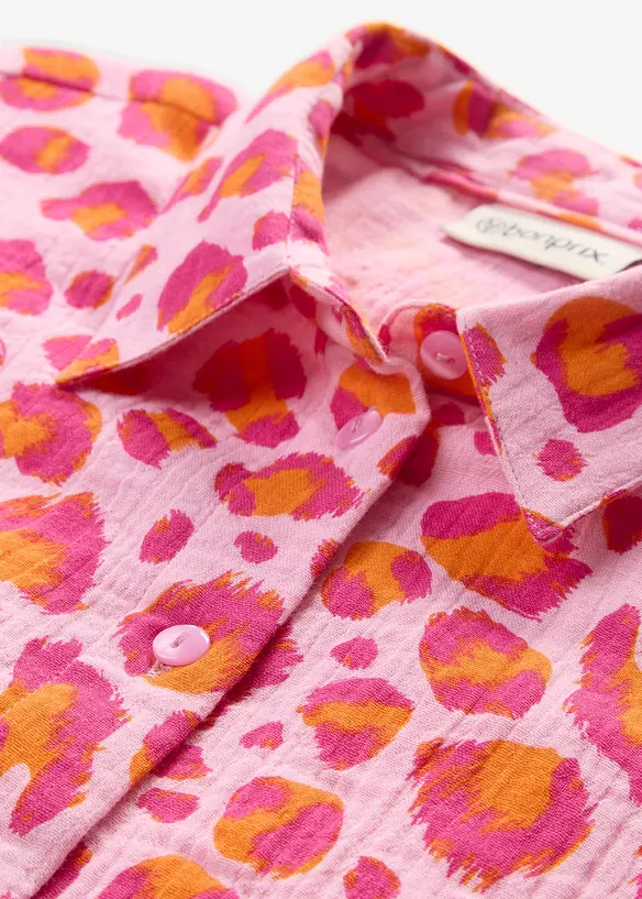 Blus i luftig muslin, bonprix