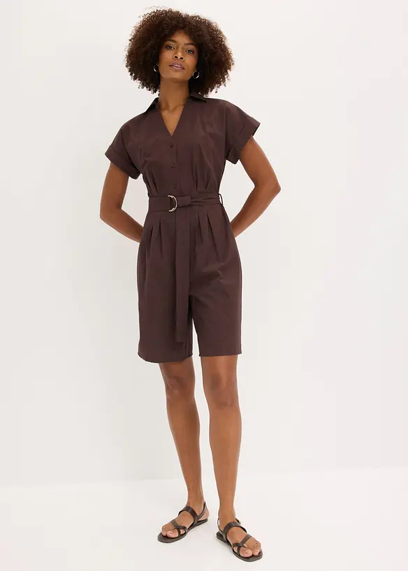 Jumpsuit med knytsk&auml;rp, bonprix