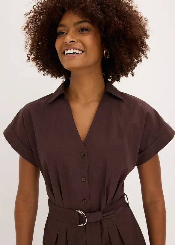 Jumpsuit med knytsk&auml;rp, bonprix