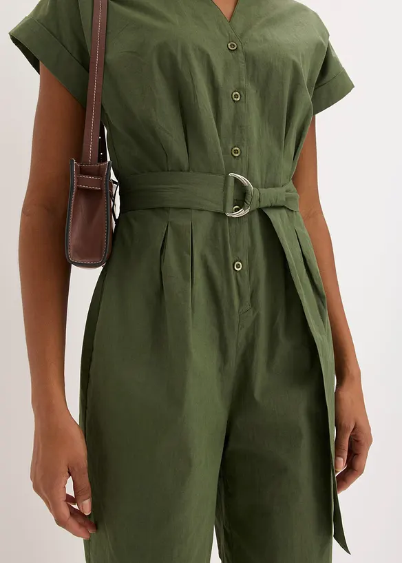 Jumpsuit med knytsk&auml;rp, bonprix