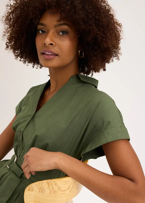 Jumpsuit med knytsk&auml;rp, bonprix