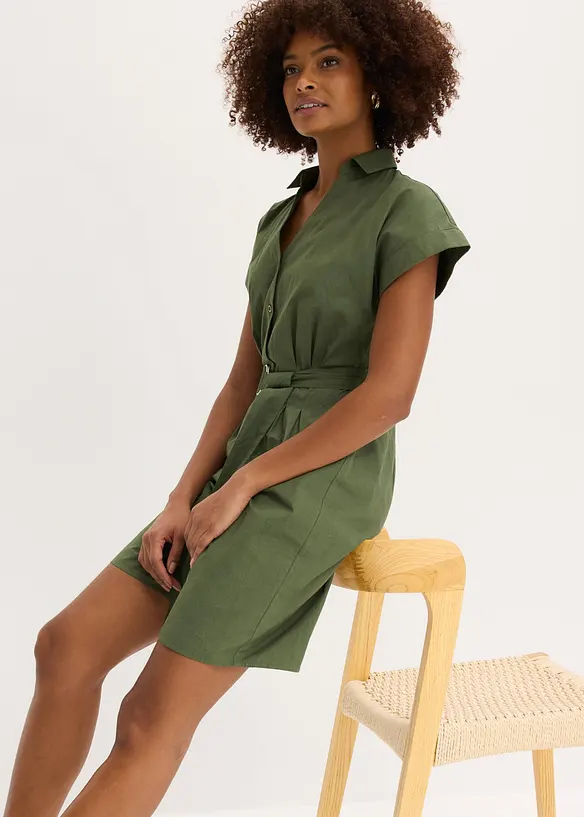 Jumpsuit med knytsk&auml;rp, bonprix