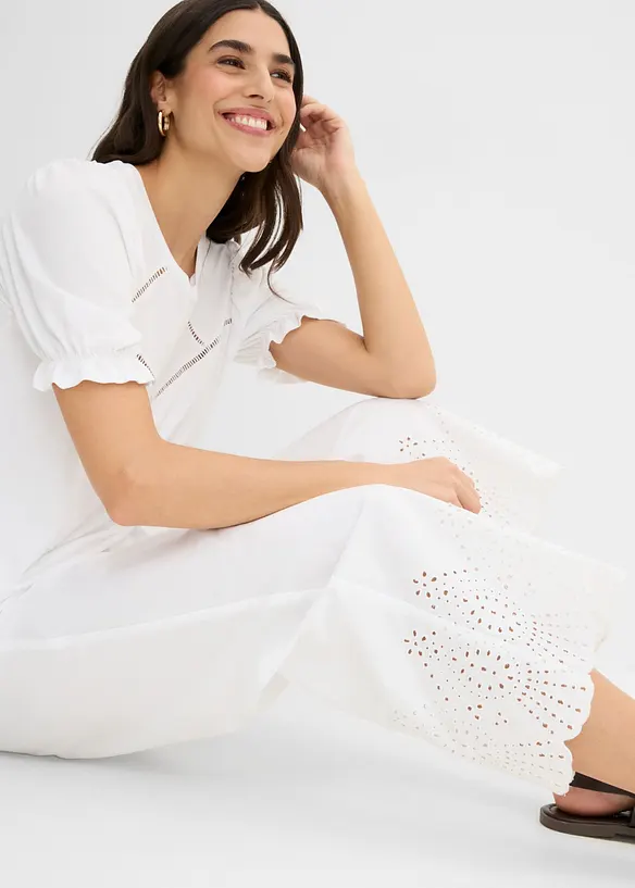 Culottebyxa av ren bomull, bonprix