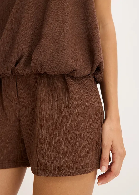 Linne i kr&auml;ppat material med struktur, bonprix