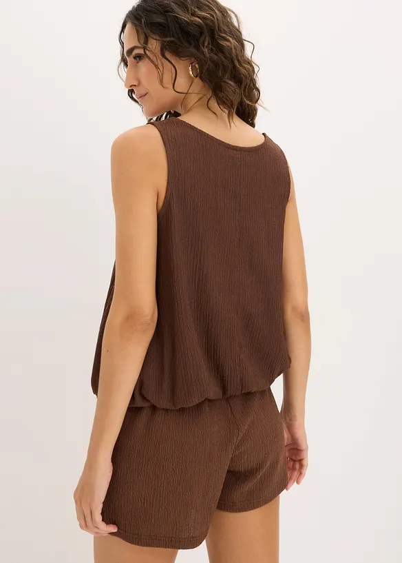 Linne i kr&auml;ppat material med struktur, bonprix