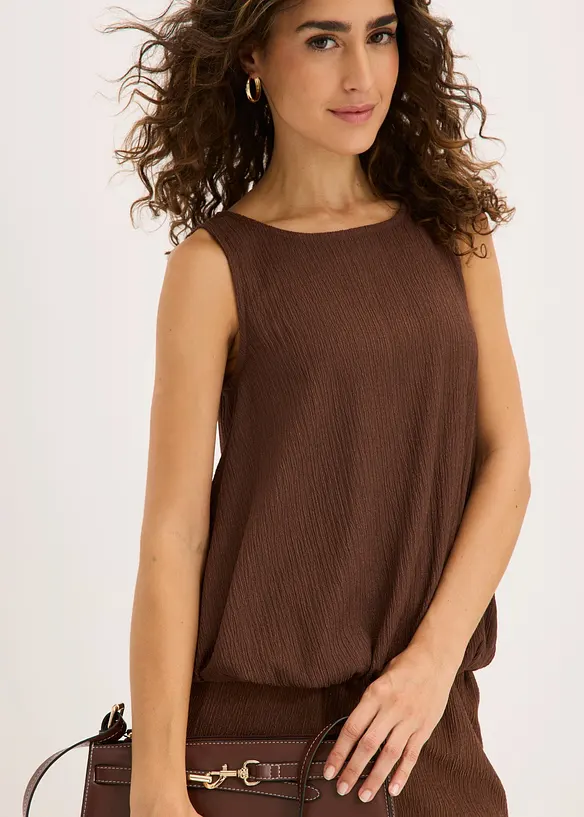 Linne i kr&auml;ppat material med struktur, bonprix