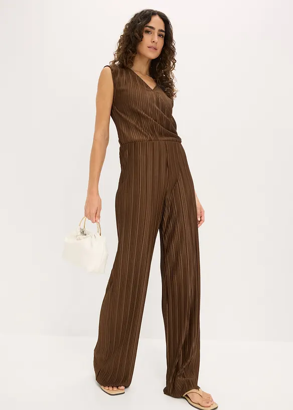 Plisserad palazzobyxa, bonprix