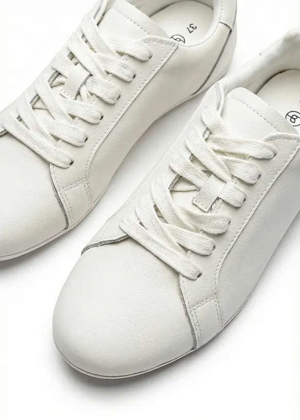 Sneakers i skinn, bonprix