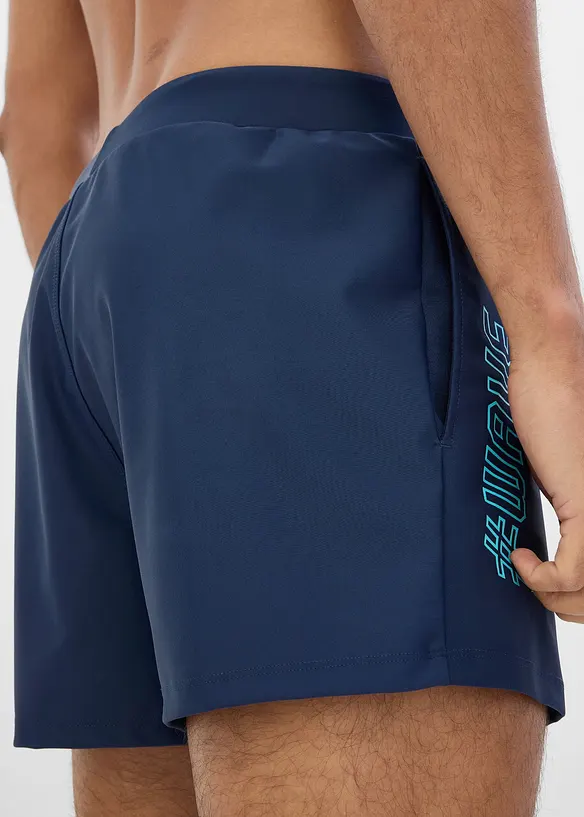 Badshorts av elastiskt material, bonprix