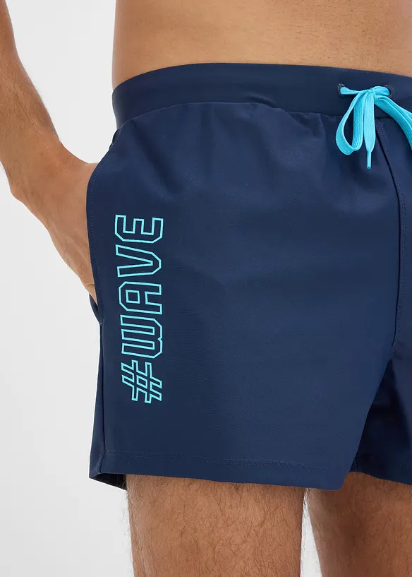 Badshorts av elastiskt material, bonprix