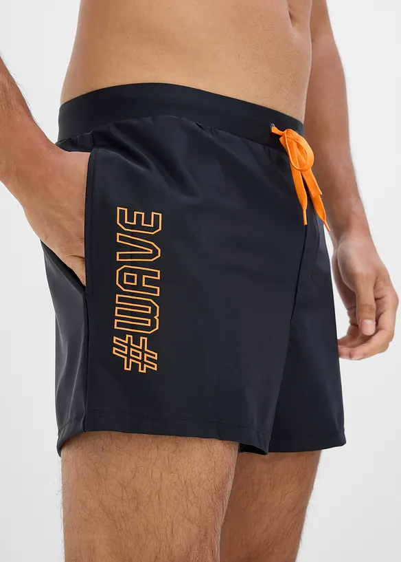 Badshorts av elastiskt material, bonprix