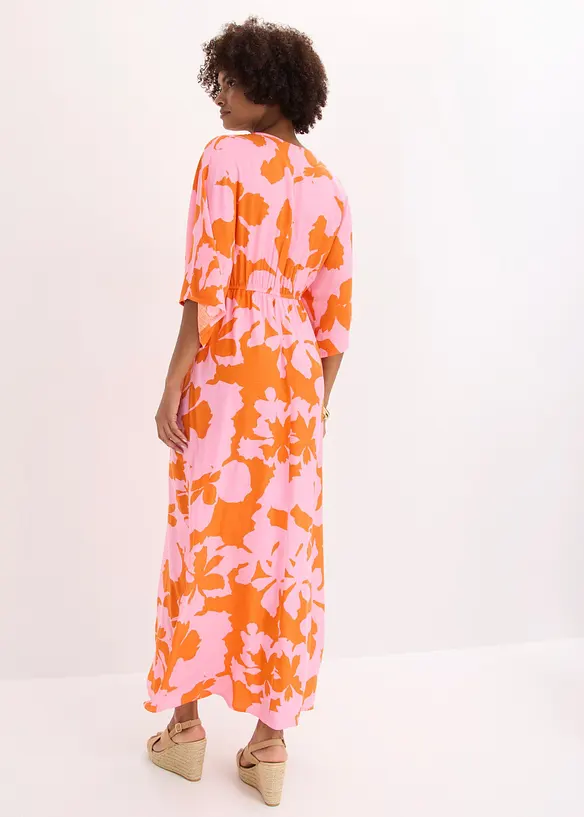 Maxikl&auml;nning i f&ouml;ljsam satin, bonprix