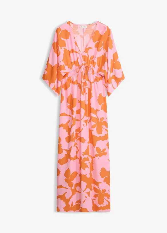 Maxikl&auml;nning i f&ouml;ljsam satin, bonprix