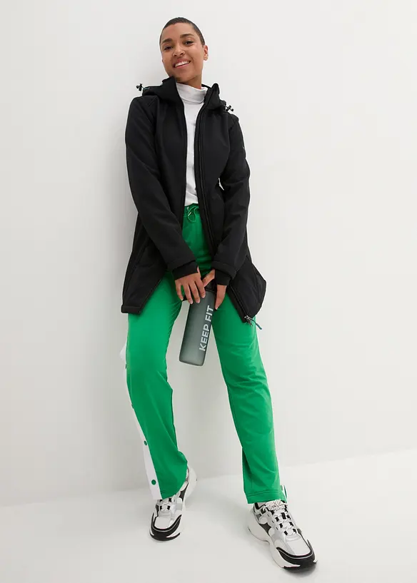 L&aring;ng funktionsjacka i softshell med teddyfleece, bonprix