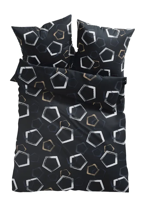 P&aring;slakanset med grafiskt m&ouml;nster, bonprix