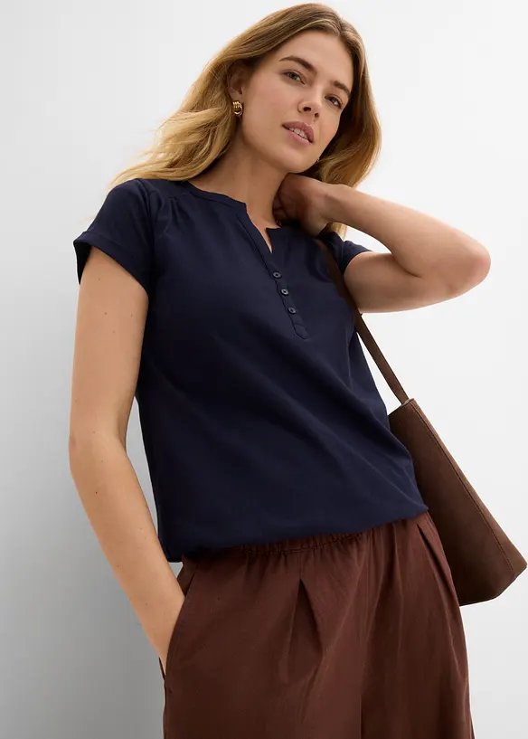 Bomullstopp, kort&auml;rmad, bonprix