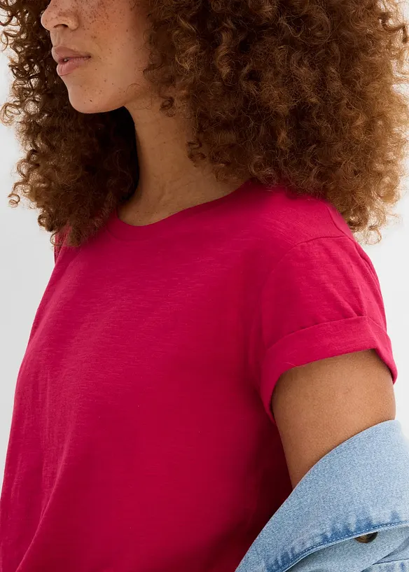 Kort&auml;rmad topp i fyrkantig modell, bonprix