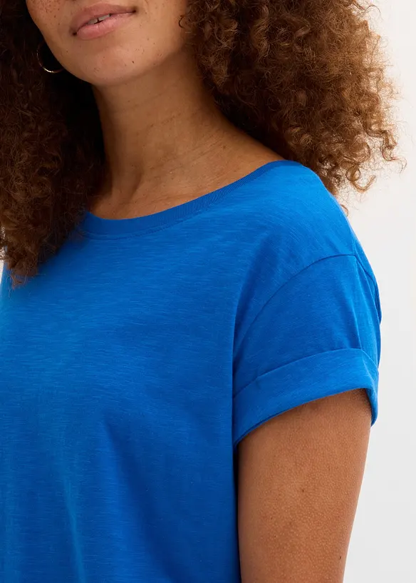 Kort&auml;rmad topp i fyrkantig modell, bonprix